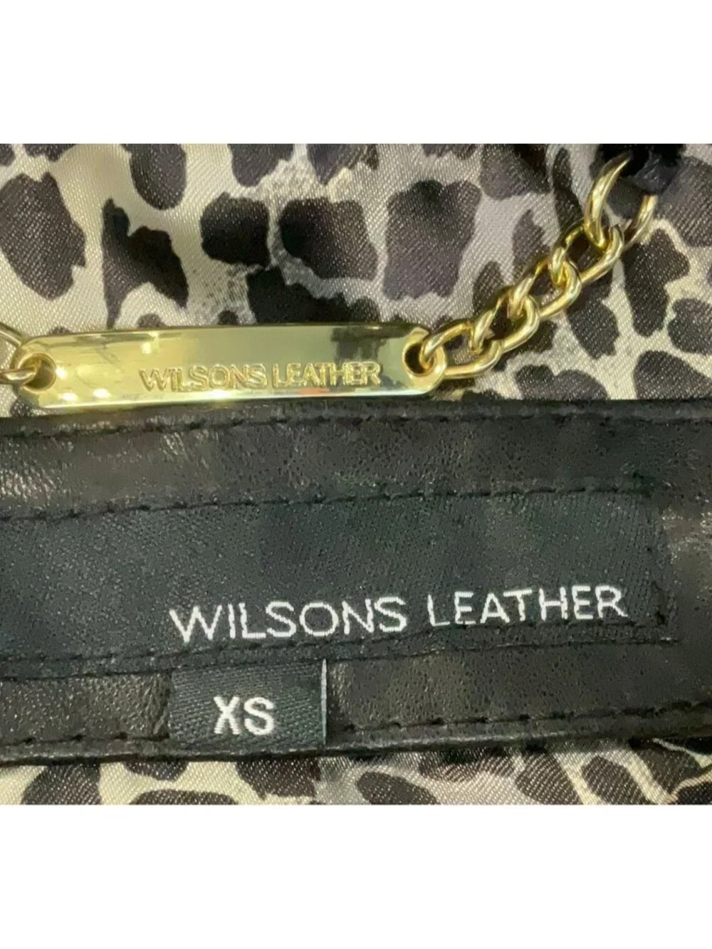 NWT Wilsons Leather Motorcycle Moto Jacket in Black XS - Picture 7 of 10
